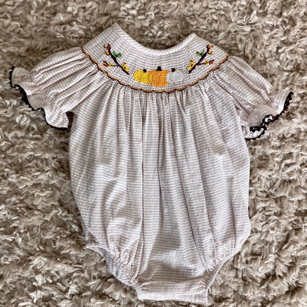 Southern Smocked Fall Bubble